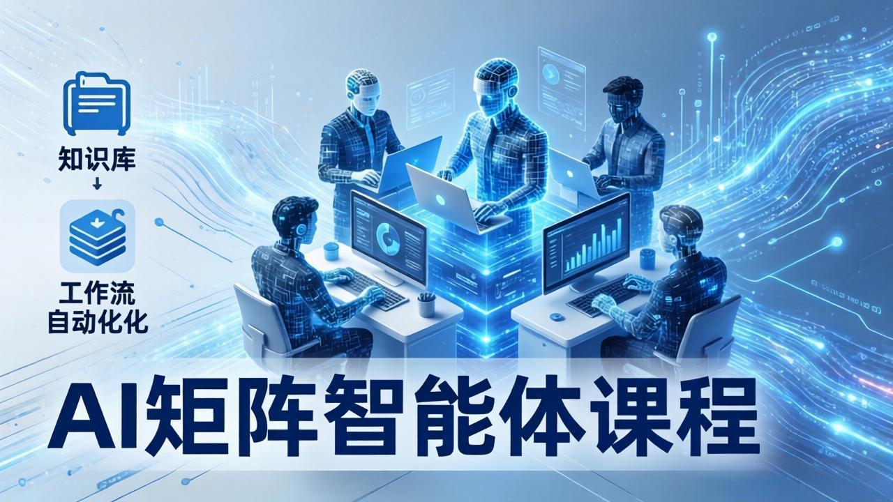 AI矩阵智能体实战:100个数字员工批量生产内容,文本知识库+工作流自动化全搞定-云网创