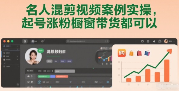 名人混剪视频案例实操，起号涨粉橱窗带货都可以-云网创