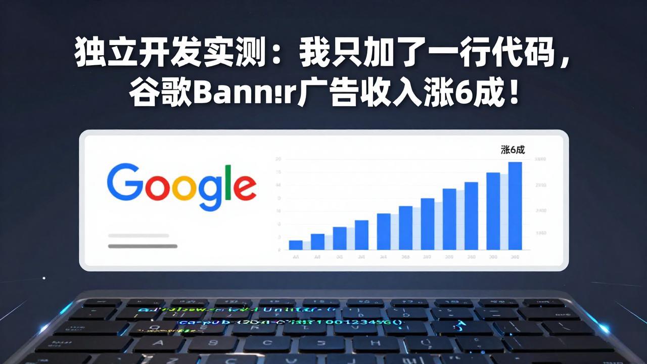 付费文章:独立开发实测:我只加了一行代码,谷歌Banner广告收入涨6成!-云网创