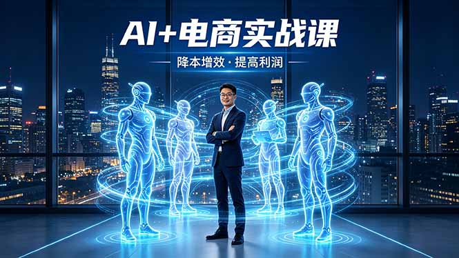 AI+电商实战课，1人+N个AI 智能体，把SOP变AI员工，实现降本增效提高利润-云网创