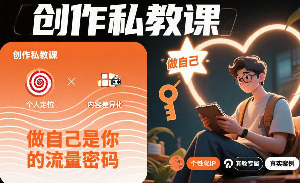 创作私教课,做自己是你的流量密码-云网创