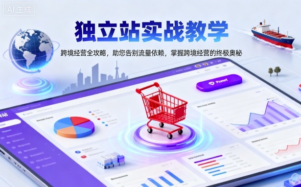 独立站实战教学，跨境经营全攻略，助您告别流量依赖，掌握跨境经营的终极奥-云网创