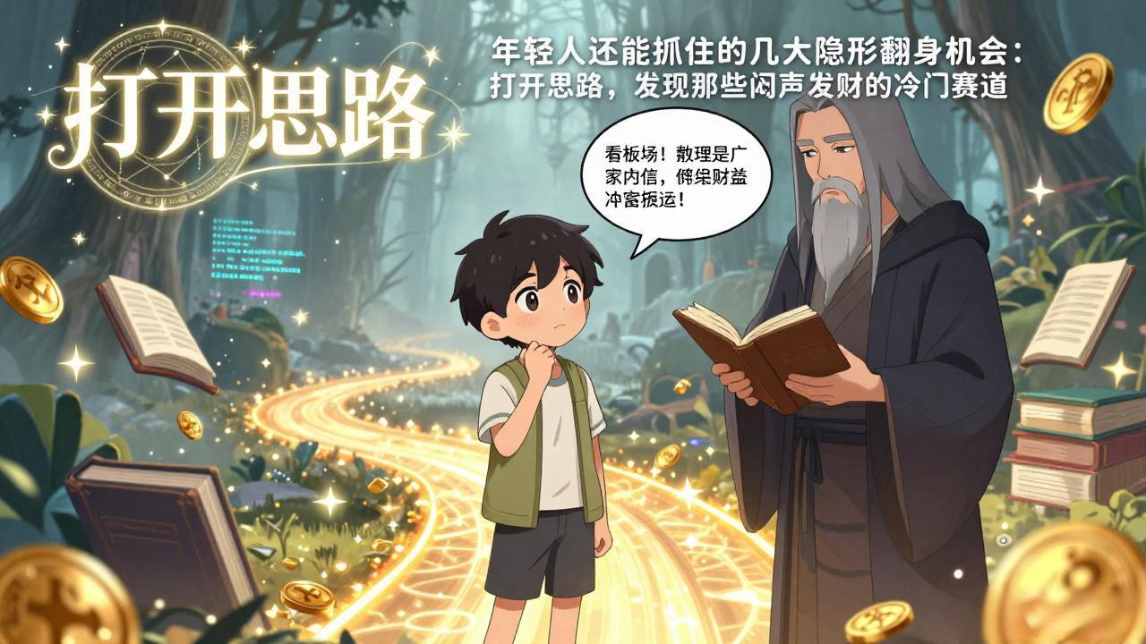付费文1+2:年轻人还能抓住的几大隐形翻身机会:打开思路,发现那些闷声发财的冷门赛道-云网创