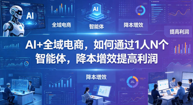 AI+全域电商,如何通过1人N个智能体,降本增效提高利润-云网创
