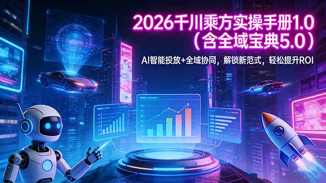 2026 千川乘方实操手册 1.0(含全域宝典 5.0-云网创