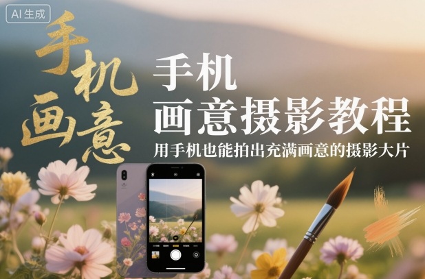 手机画意摄影教程,用手机也能拍出充满画意的摄影大片-云网创