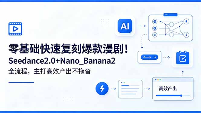 零基础快速复刻爆款漫剧!Seedance2.0+Nano_Banana2全流程,主打高效产出不拖沓-云网创