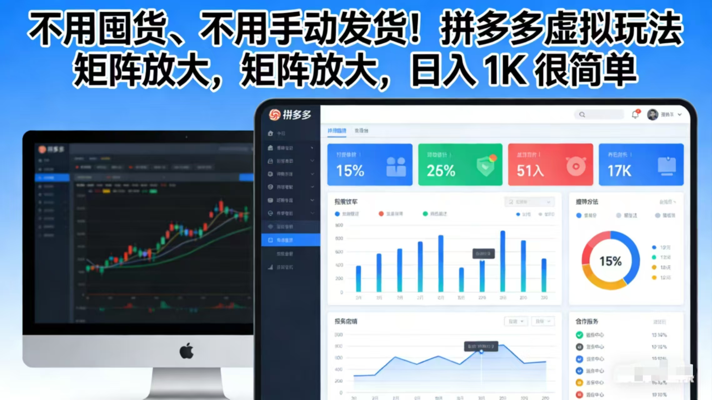 不用囤货、不用手动发货!拼多多虚拟玩法,矩阵放大,日入 1K 很简单-云网创