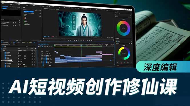 AI短视频创作修仙课,从炼气到金仙、爆款复刻、深度编辑,掌握全栈AI能力-云网创