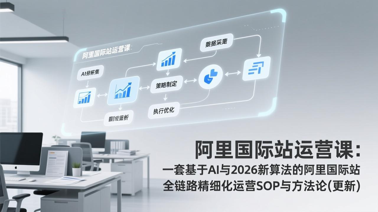 阿里国际站运营课:一套基于AI与2026新算法的阿里国际站全链路精细化运营SOP与方法论(更新-云网创