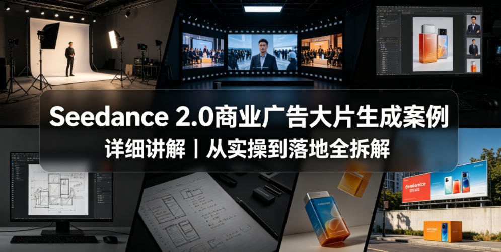 Seedance 2.0商业广告大片生成案例详细讲解｜从实操到落地全拆解-云网创