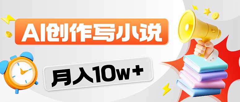 2026风口项目AI写小说 轻松实现月入10w+-云网创
