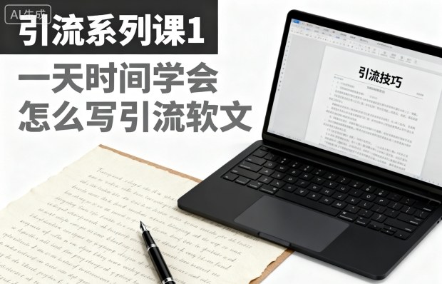 引流系列课1，一天时间学会怎么写引流软文-云网创