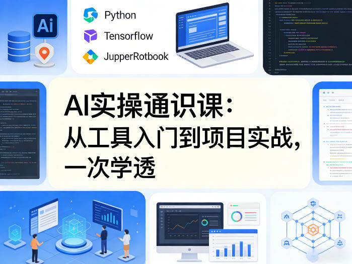 AI实操通识课，从工具入门到项目实战，一次学透-云网创