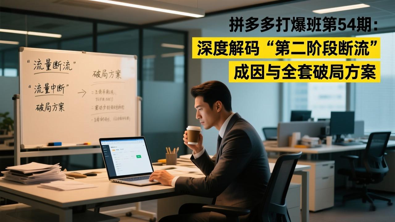 拼多多打爆班第54期:深度解码“第二阶段断流”成因与全套破局方案-云网创
