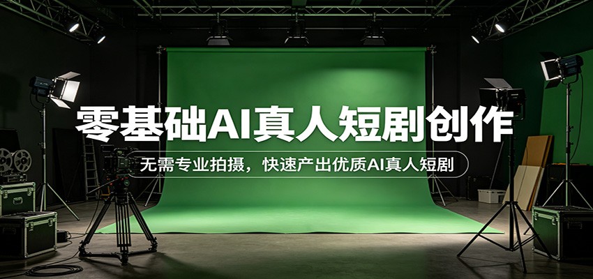 零基础AI真人短剧创作：无需专业拍摄，快速产出优质AI真人短剧-云网创