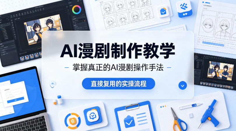 AI漫剧制作教学,带你掌握真正的AI漫剧操作手法,直接复用的实操流程