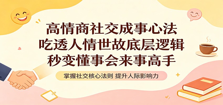 高情商社交成事心法:吃透人情世故底层逻辑,秒变懂事会来事高手-云网创