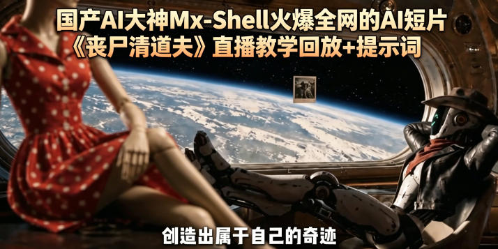 国产AI大神Mx-Shell火爆全网的AI短片《丧尸清道夫》直播教学回放+提示词-云网创