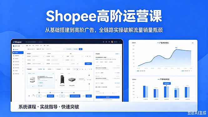 Shopee高阶运营课-2026年5月更新,从基础搭建到高阶广告,全链路实操破解流量销量瓶颈-云网创