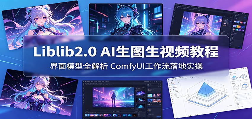 Liblib2.0 AI生图生视频教程:界面模型全解析,ComfyUI工作流落地实操-云网创