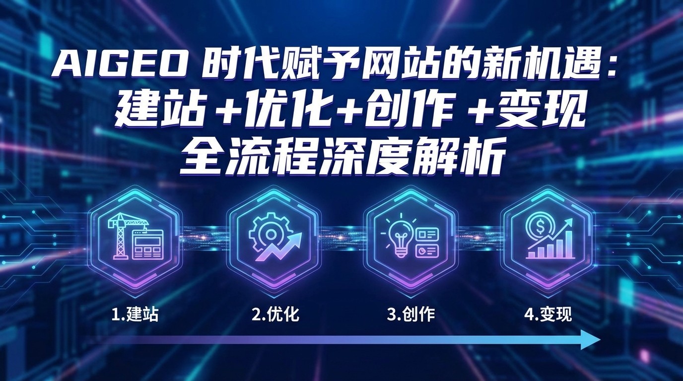 AIGEO+时代赋予网站的新机遇：建站+优化+创作+变现+全流程深度解析-云网创