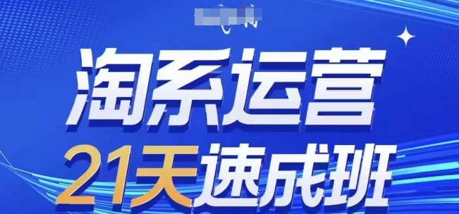 淘系运营21天速成班，0基础轻松搞定淘系运营，不做假把式，快速复制落地(更新26年5月)-云网创