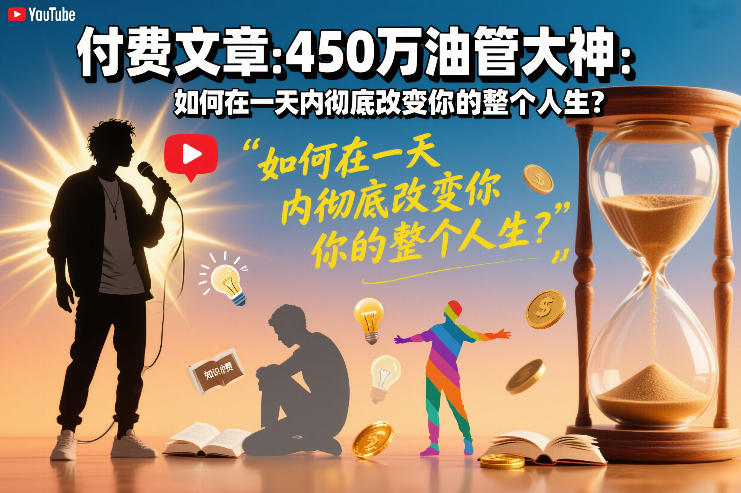 付费文章:450万油管大神:如何在一天内彻底改变你的整个人生?-云网创