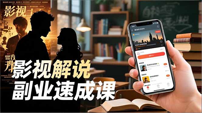 Tk影视解说副业速成课,软件安装、全流程实操、爆款预设,新手两周变现-云网创