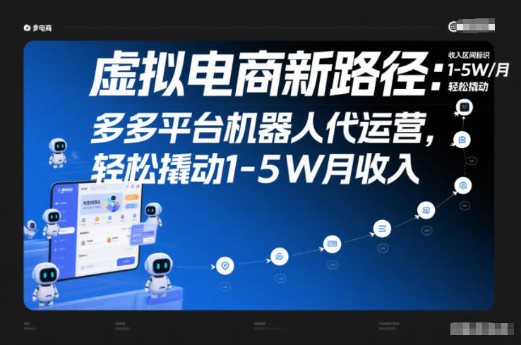 虚拟电商新路径:多多平台机器人代运营,轻松撬动1-5W月收入【揭秘】-云网创
