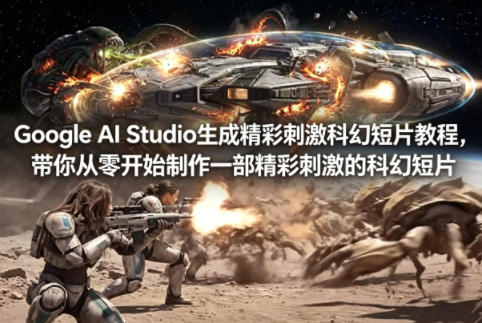 Google AI Studio生成精彩刺激科幻短片教程，带你从零开始制作一部精彩刺激的科幻短片【双语字幕】-云网创