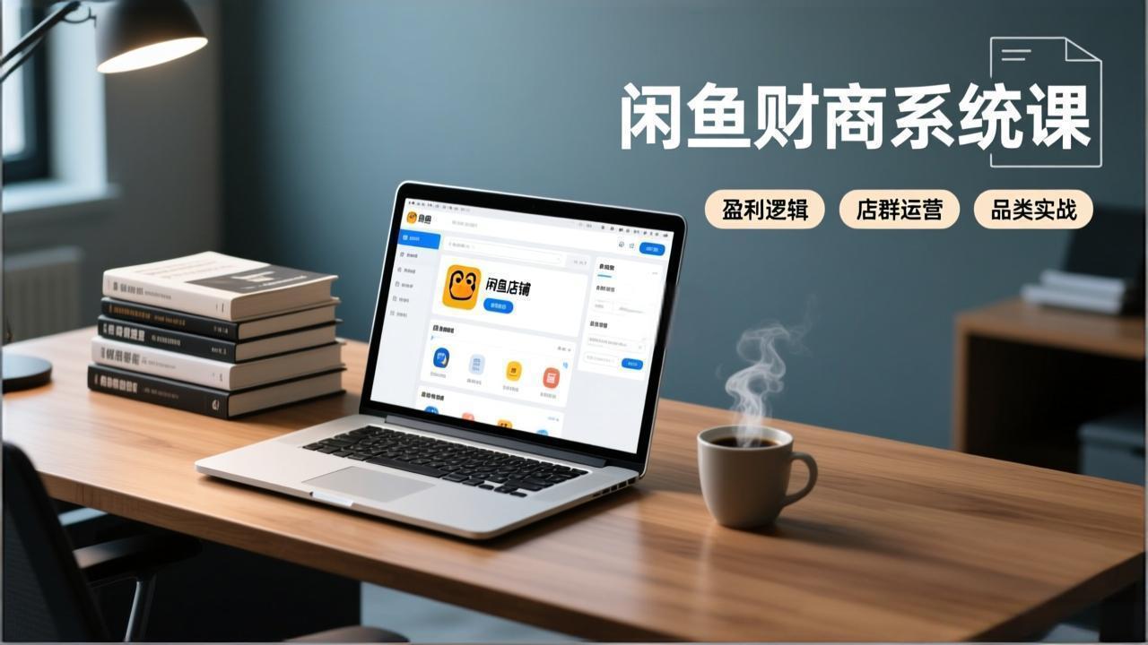 闲鱼财商系统课:从盈利逻辑、店群运营到品类实战,实现稳定月入过万-云网创