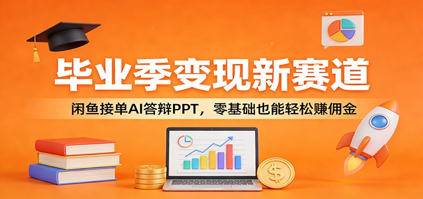 毕业季变现新赛道:闲鱼接单AI答辩PPT,零基础也能轻松赚佣金-云网创