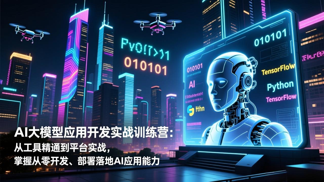 AI大模型应用开发实战训练营:从工具精通到平台实战,掌握从零开发、部署落地AI应用能力-云网创