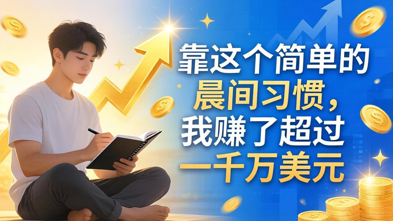 付费文章:靠这个简单的晨间习惯,我赚了超过一千万美元-云网创