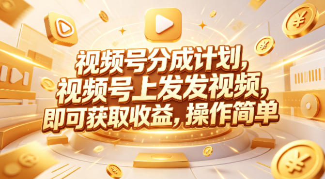 视频号分成计划,599元众筹的Red团队课程,视频号上发发视频,即可获取收益,操作简单-云网创