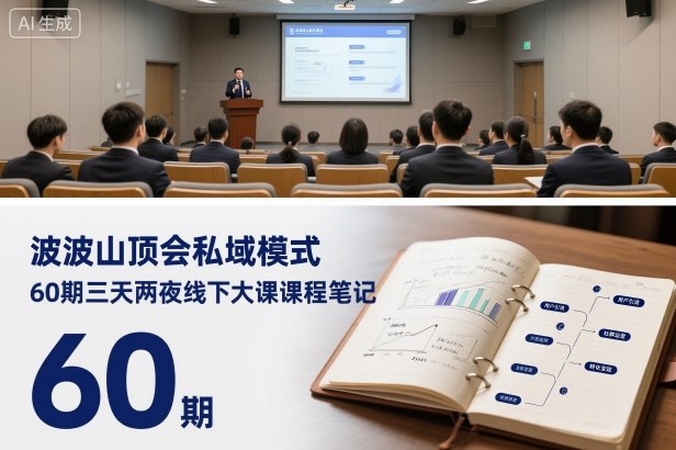 波波山顶会私域模式60期三天两夜线下大课课程笔记(文档)-云网创