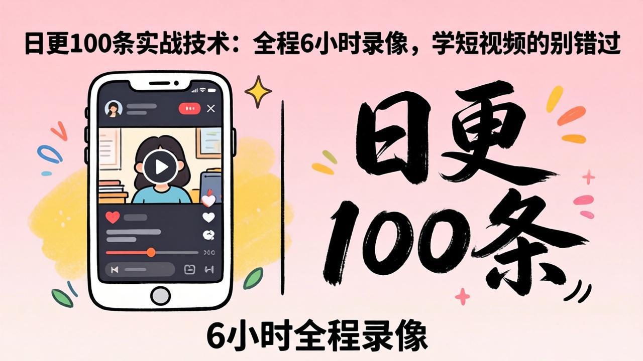 某工作坊东莞2026年4月12线下课：日更100条实战：全程6小时录像，学短视频的别错过-云网创