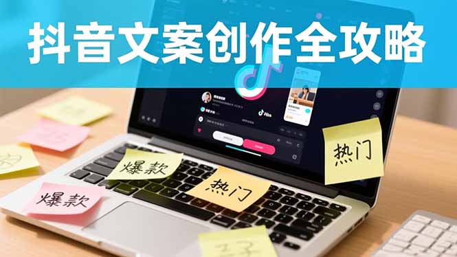 抖音文案创作全攻略:爆款标题九大绝招,100个模版直接套用,月入过万不是梦-云网创
