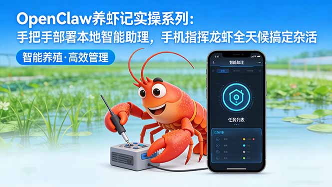 OpenClaw养虾记实操系列：手把手部署本地智能助理，手机指挥龙虾全天候搞定杂活-云网创