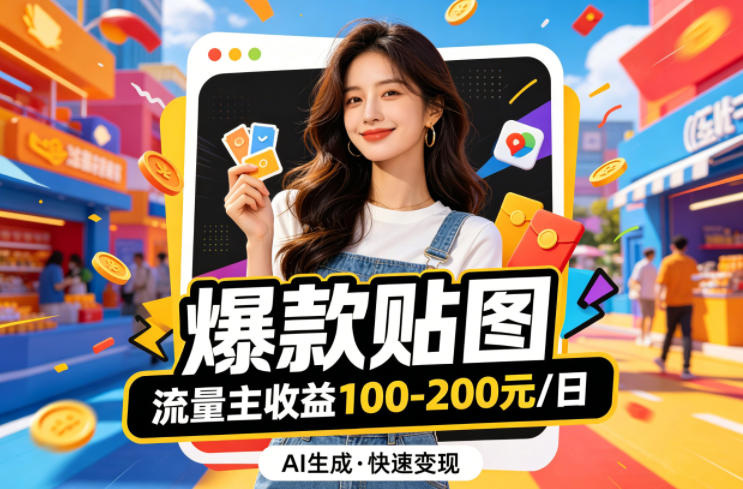 借助AI生成爆款贴图做公众流量主，当日收益100-200-云网创