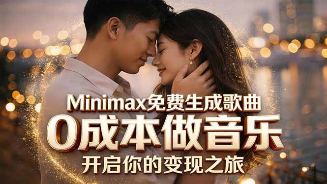 Minimax免费生成歌曲实测!0成本做音乐,说唱流行Lofi一键生成-云网创