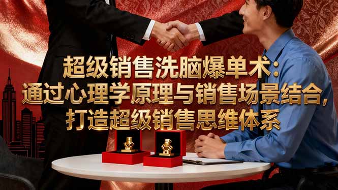 超级销售洗脑爆单术：通过心理学原理与销售场景结合,打造超级销售思维体系-云网创