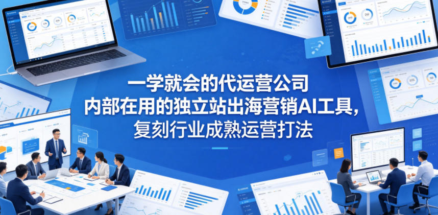 一学就会的代运营公司内部在用的独立站出海营销AI工具，复刻行业成熟运营打法-云网创