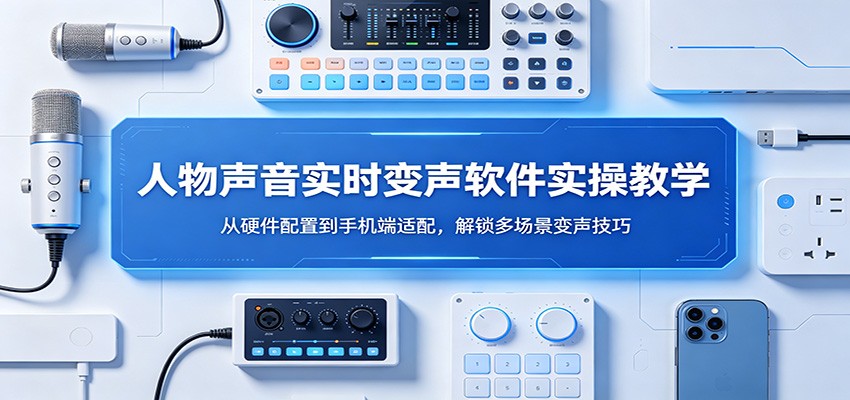 人物声音实时变声软件实操教学:从硬件配置到手机端适配,解锁多场景变声技巧-云网创