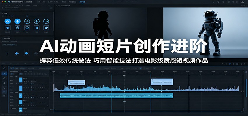 AI动画短片创作进阶:摒弃低效传统做法,巧用智能技法打造电影级质感短视频作品-云网创