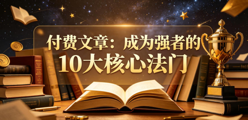 付费文章:成为强者的10大核心法门-云网创
