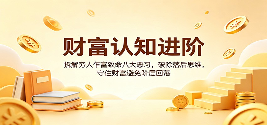 财富认知进阶:拆解穷人乍富致命八大恶习,破除落后思维,守住财富避免阶层回落-云网创