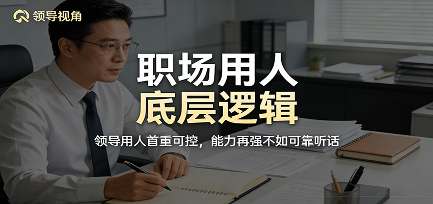 公众号付费文章：职场用人底层逻辑，领导用人首重可控，能力再强不如可靠听话-云网创