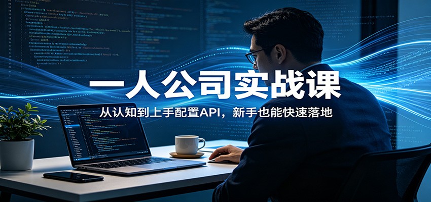 一人公司实战课：从认知到上手配置API，新手也能快速落地-云网创